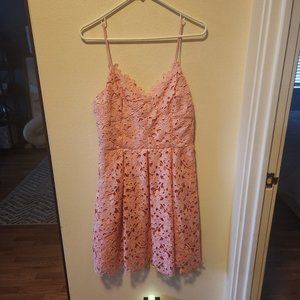 Adelyn Rae Pink Wedding Guest Dress.